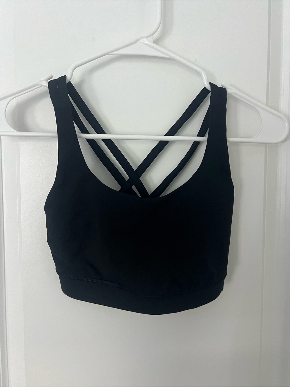 lululemon athletica Black Cross-Back Sports Bra